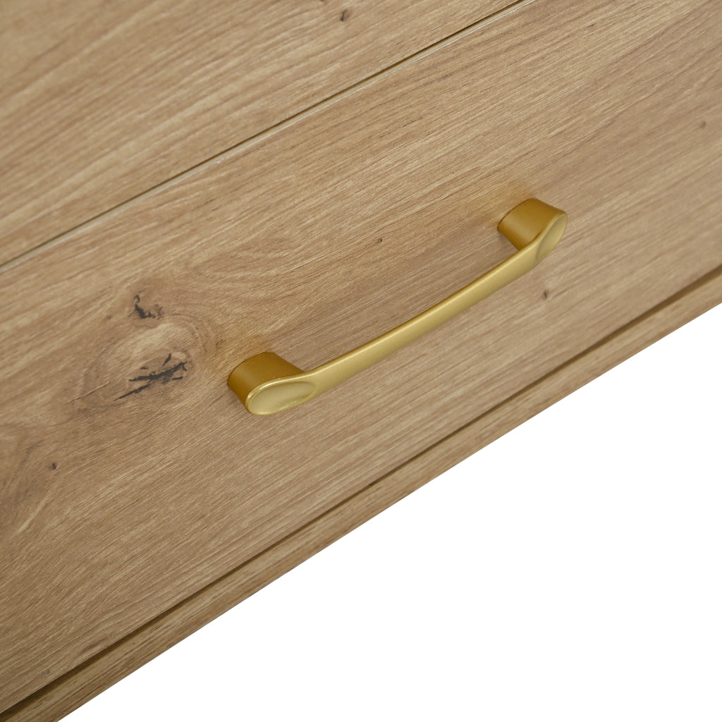 Mobile TV con 2 Ante Scorrevoli e 2 Cassetti ¨C MINIMAL ¨C Legno MDF Massello, Design Scandinavo