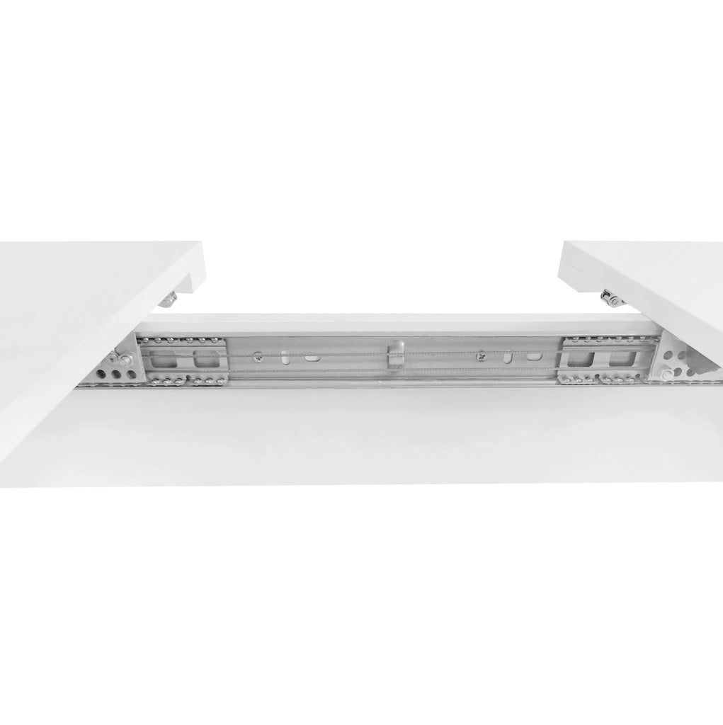 Set tavolo da pranzo estensibile e sedie bianco