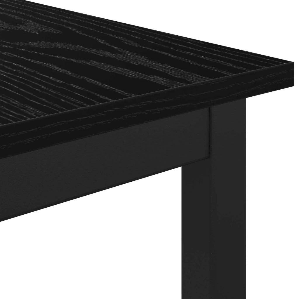 panchina Rovere Nero 110 x 35 x 45 cm Legno multistrato 892596