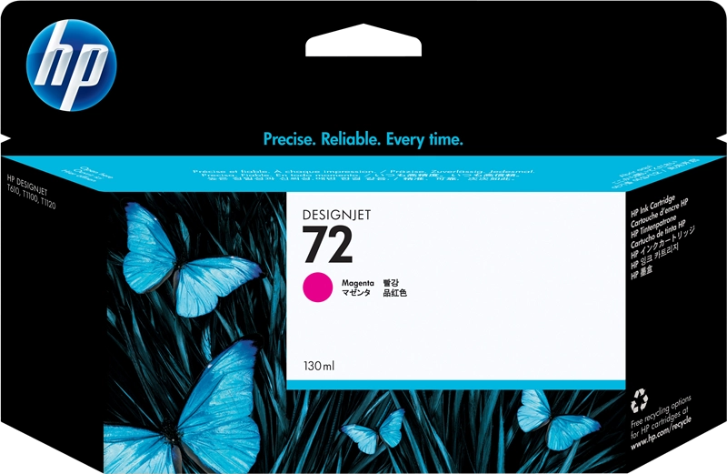 HP Cartuccia inchiostro magenta 72, 130 ml