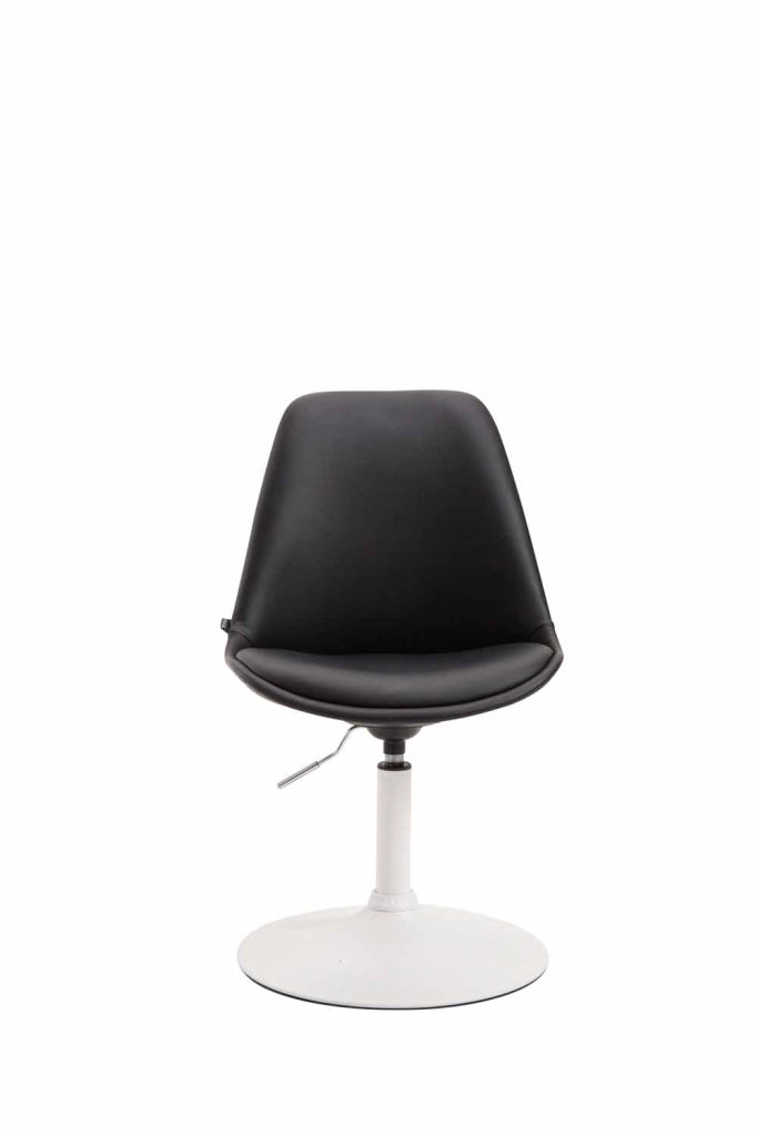 Sedia da pranzo MAVERICK in similpelle nero,bianco