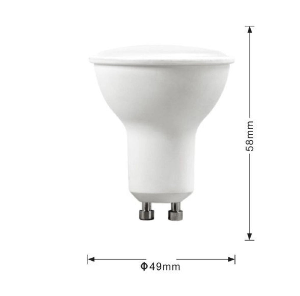 Lampada faretto 8W luce lampadina a led attacco con attacco GU10 da 220V calda 3000K