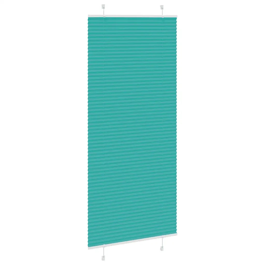 Tenda Plissettata Verde petrolio 85x200 cm Larghezza Tessuto 4015412