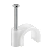 FISSACAVI PVC C/CHIODO  8 MM CONF. 60 PZ- ELECTRALINE 3PMARK- 6,0 confezione