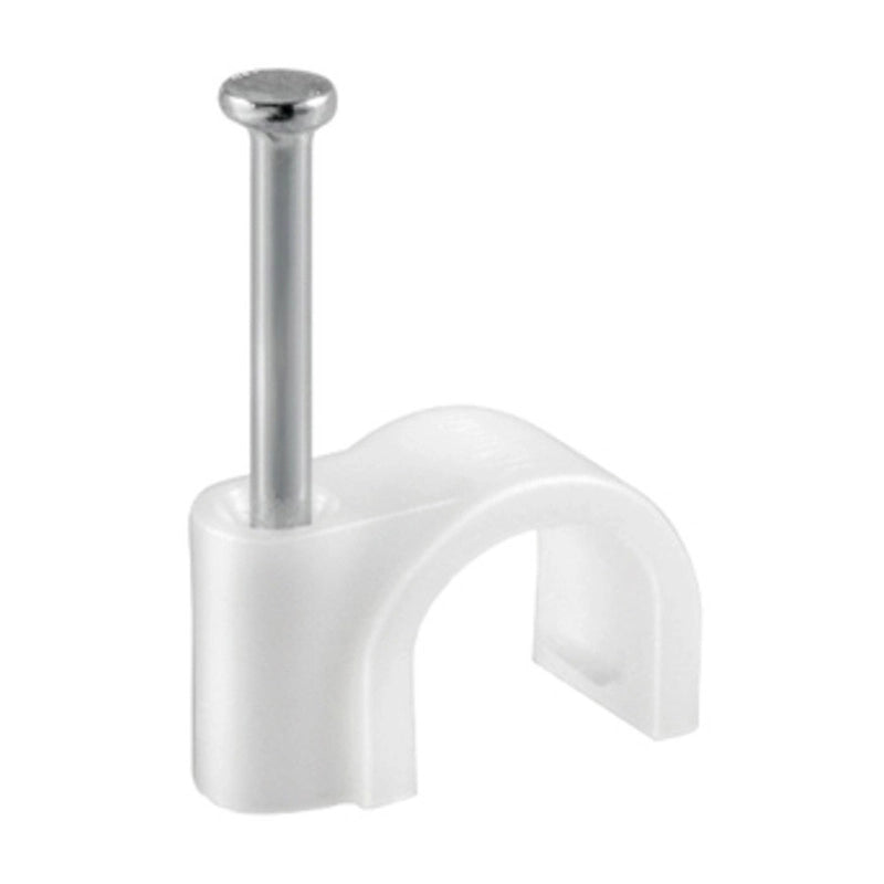 FISSACAVI PVC C/CHIODO  8 MM CONF. 60 PZ- ELECTRALINE 3PMARK- 6,0 confezione