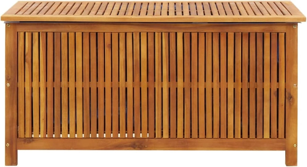 Baule da Esterno Contenitore Esterno Acacia Cassapanca in Legno da Esterno Massello di Acacia-113 x 50 x 58 cm