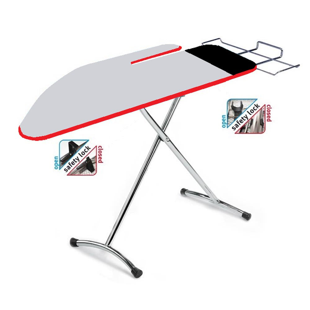 Festival plus asse da stiro con 1 copertina aggiuntiva di ricambio con stiramaniche e area ignifuga