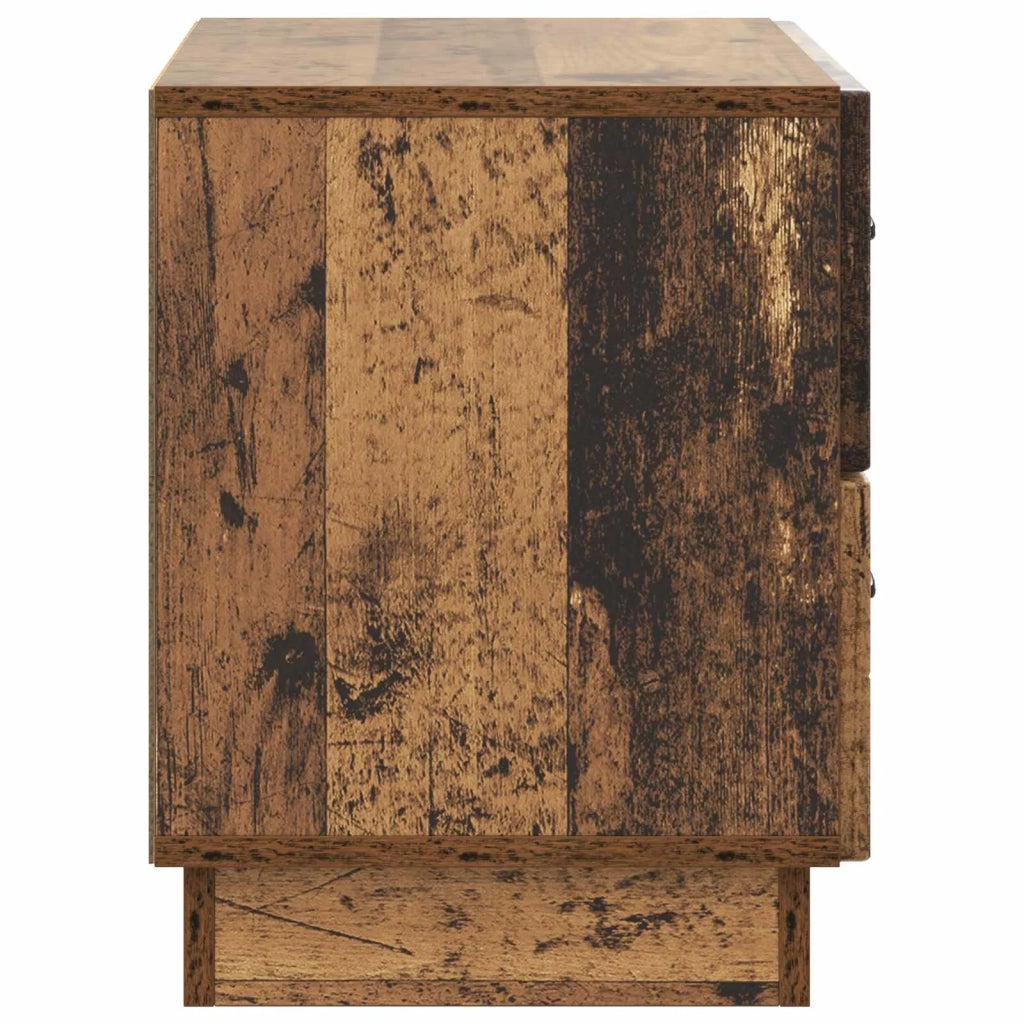 Comodino | Armadio da Notte | Mobiletto da notte con cassetto Legno antico 62 x 34,5 x 44,5 cm