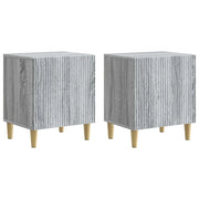 Armadio da Notte 2 pcs Grigio Sonoma 43 x 34,5 x 50 cm