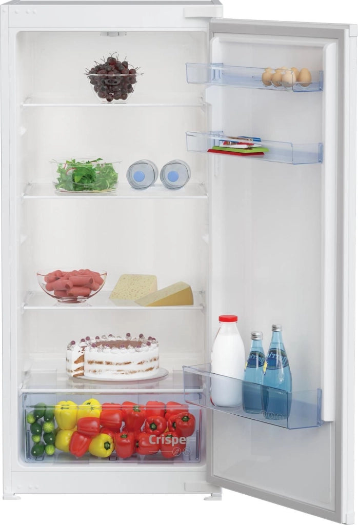 BEKO BLSA210M4SN Frigorifero da Incasso Mono Splitporta 198 L Altezza 1215 cm Classe Energetica E Raffreddamento Statico Ripiani in Vetro Temperato Bianco