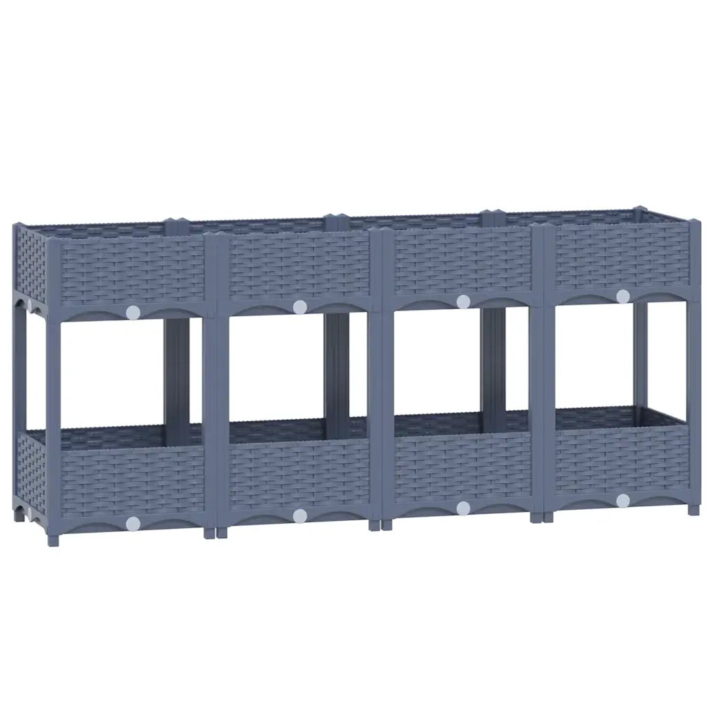 Fioriera Rialzata 160x40x71 cm in Polipropilene 310408