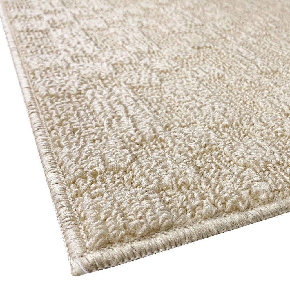 Tappeto Bagno 3D Morbido Assorbente Antiscivolo Lavabile Scendiletto Camera 45x75 Cm Beige
