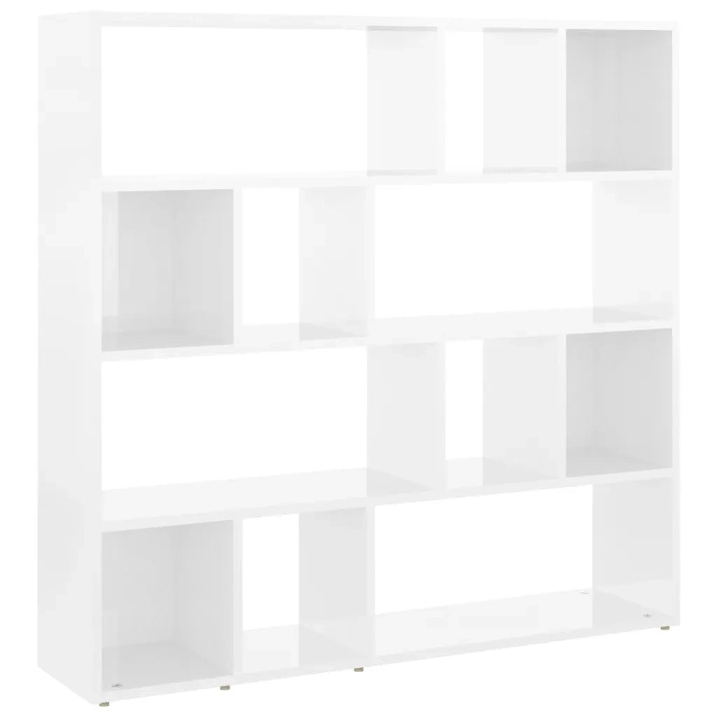 Libreria/Divisorio Bianco Lucido 105x24x102 cm 823247