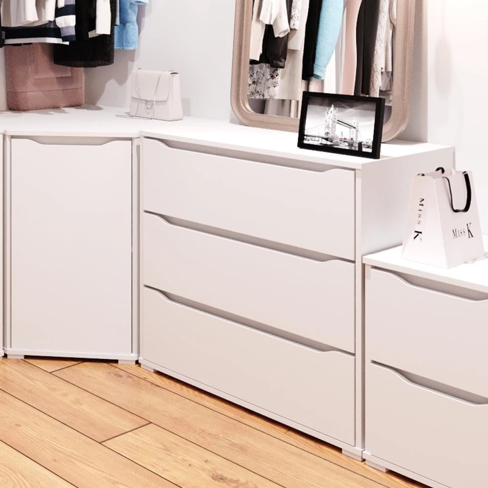 Credenza Ruben, Bianco, 80 x 78 cm