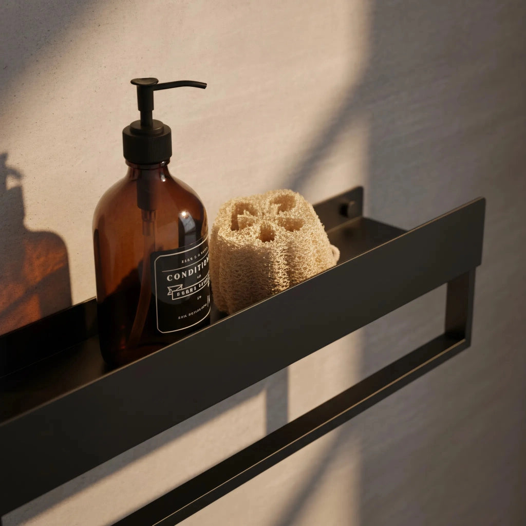 Mensola Da Bagno Sf01 60cm Black Matt