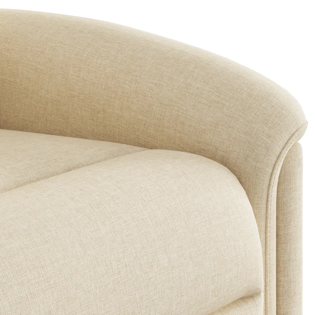 Poltrona Reclinabile in Tessuto Crema 4015624