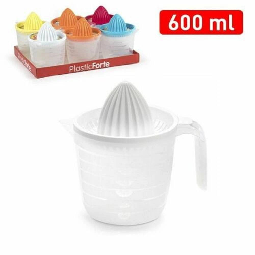 Trade Shop - Set 6 Pezzi Caraffa Spremiagrumi Spremi Agrumi In Plastica Colorata 600 Ml -