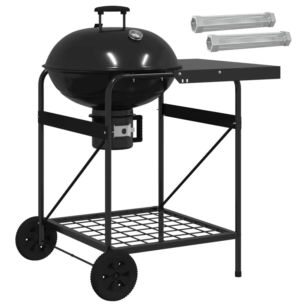 Griglia a carbone con tubi affumicatori 91 x 71 x 107 cm Nero 3443035