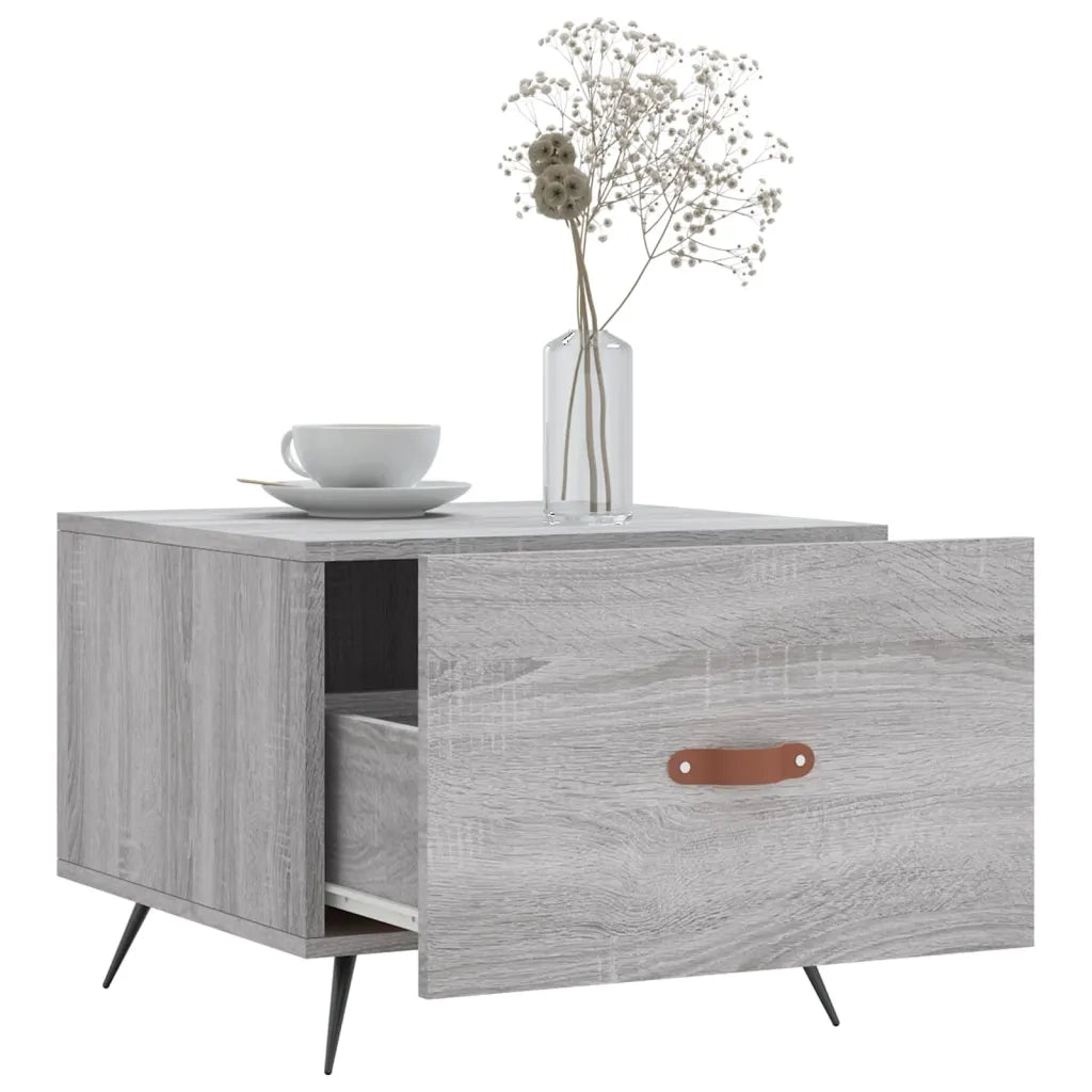 Tavolini Salotto 2pz Grigio Sonoma 50x50x40cm Legno Multistrato