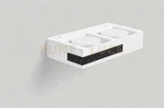 VELIA applique a parete 2 luci attacco GX53 Nera 24,2cm h.5cm  in gesso e alluminio