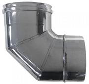 Canna fumaria parete doppia coibentata inox curva 90   dn 80/130