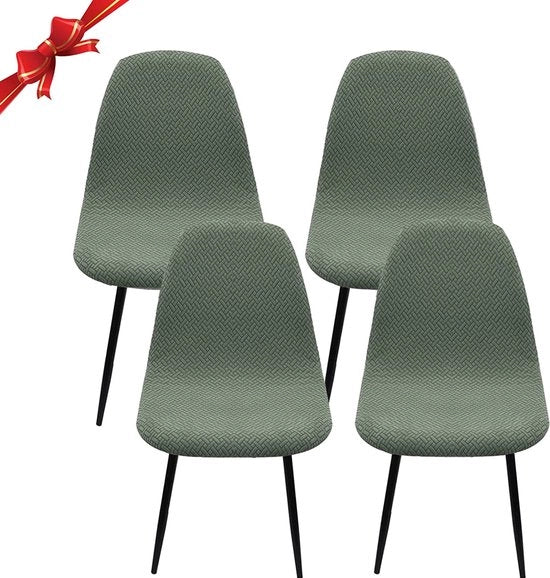 Set di Copricuscini per Sedie da 4 pezzi, Copricuscini Universali per Sedie da Cucina, Cucina, Ufficio, Salotto, con Superficie Antiscivolo, Copricuscini per Sedie con Design Elegante, Copricuscini per Sedie con Funzione Antiscivolo, colore Turquoise.