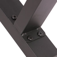 Base per panche verniciatura a polvere nero 40x43cm Telaio quadrato panca