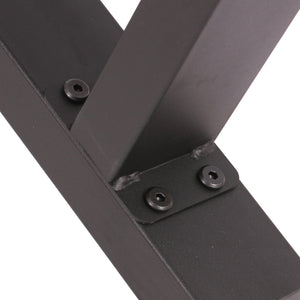 Base per panche verniciatura a polvere nero 40x43cm Telaio quadrato panca