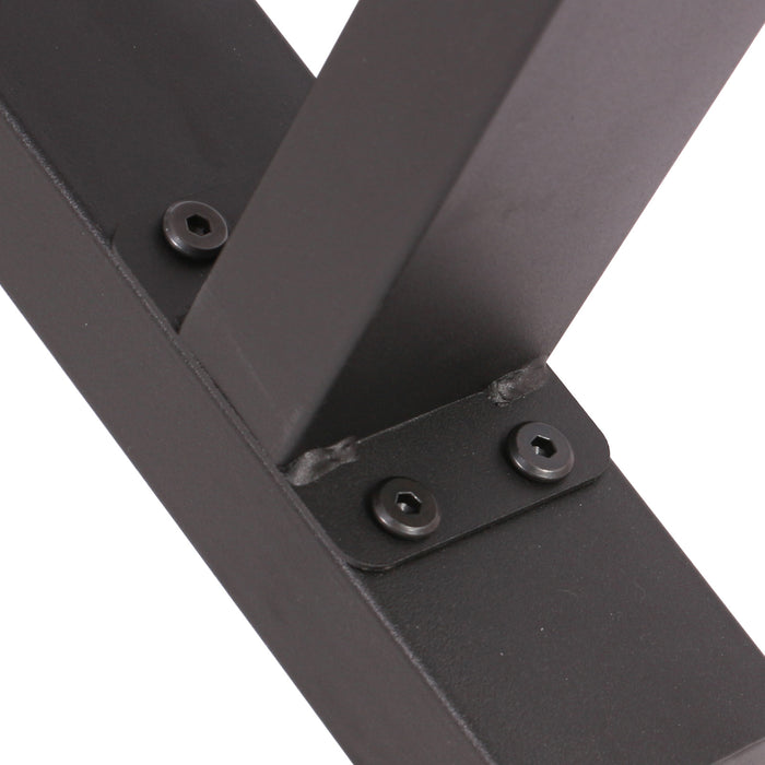 Base per panche verniciatura a polvere nero 40x43cm Telaio quadrato panca