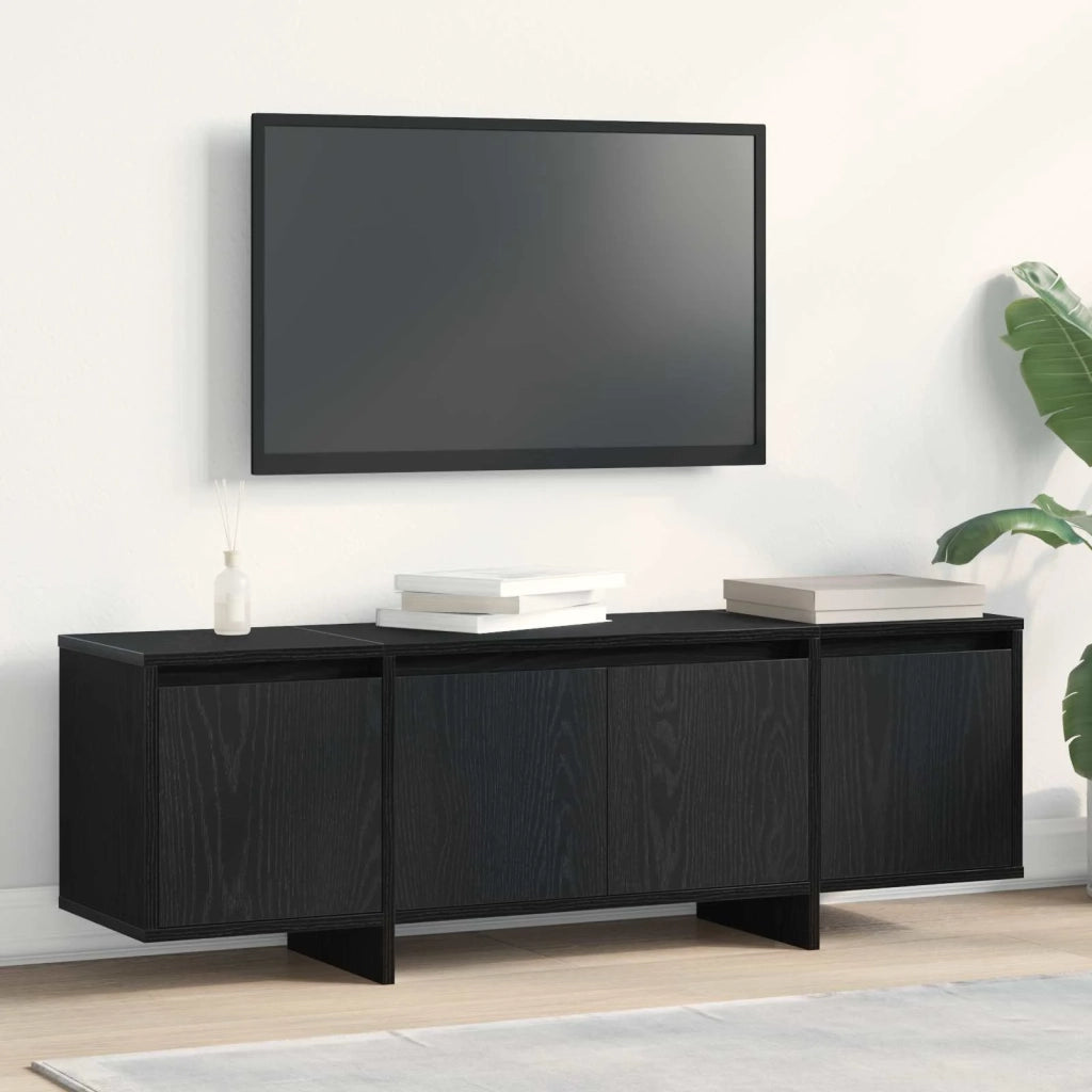Mobile TV 120 x 30 x 40,5 cm Rovere Nero Legno ingegnerizzato 862709