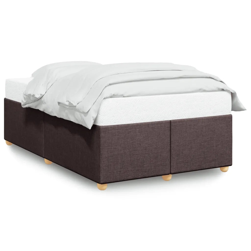 Giroletto senza Materasso-Struttura Letto Marrone Scuro 120x200 cm Tessuto 562622