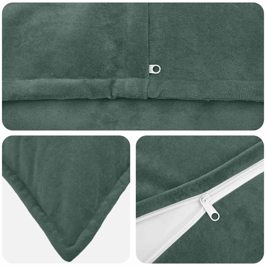 Federa 2 pcs HOUTEN Blu mare 30 x 50 cm Fleece in microfibra 916195