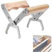 Frametto per Apicoltori con Maniglia in Legno - Manubrio in Acciaio Inossidabile - Attrezzi per Apicoltori - Serratura con Manico - Utensili per Apicoltori - Manubrio con Cerniera - Duraturo - Facile da Usare - Attrezzi per Apicoltori Professionisti