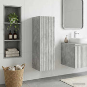 Mobiletto da Bagno a Muro Grigio Cemento 33 x 34,5 x 100 cm 890655