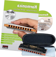 Set di armonica blues professionale - scuola inglese - CD MP3 incluso