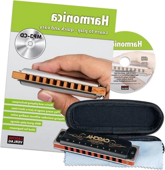 Set di armonica blues professionale - scuola inglese - CD MP3 incluso