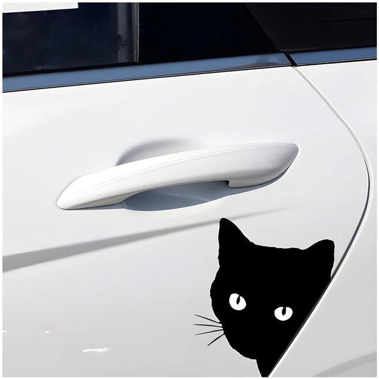 Sticker auto riflettente 2 pezzi - Sticker auto acqua resistente - Sticker auto PVC autoadesivo - 12 x 15 cm - Decorazione divertente per auto - Sticker auto riflettente