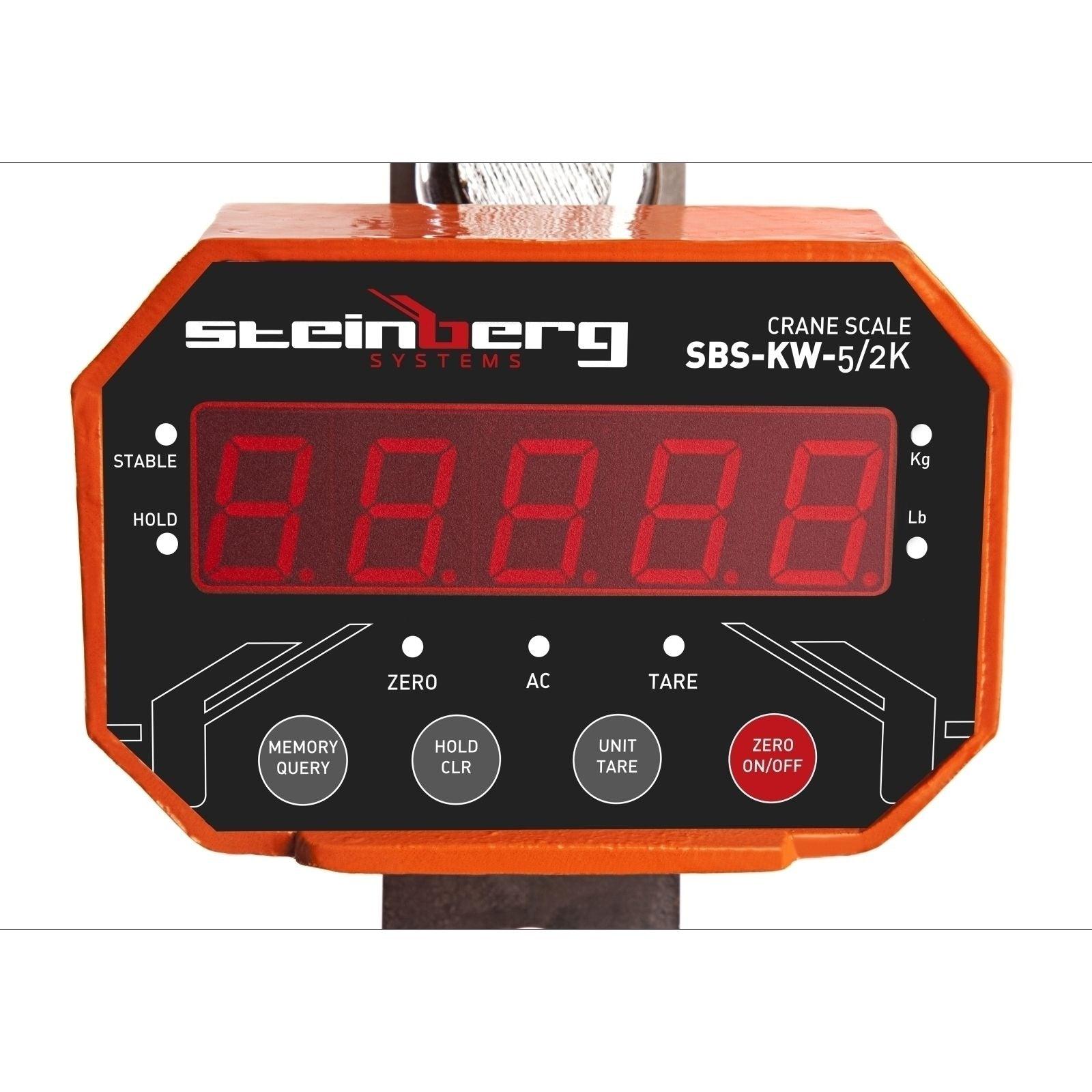 Gancio per pesatura industriale professionale 5t/2kg - LED 3414099