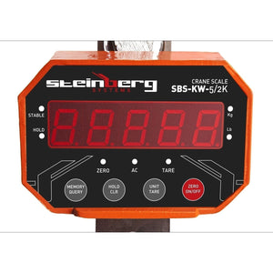 Gancio per pesatura industriale professionale 5t/2kg - LED 3414099