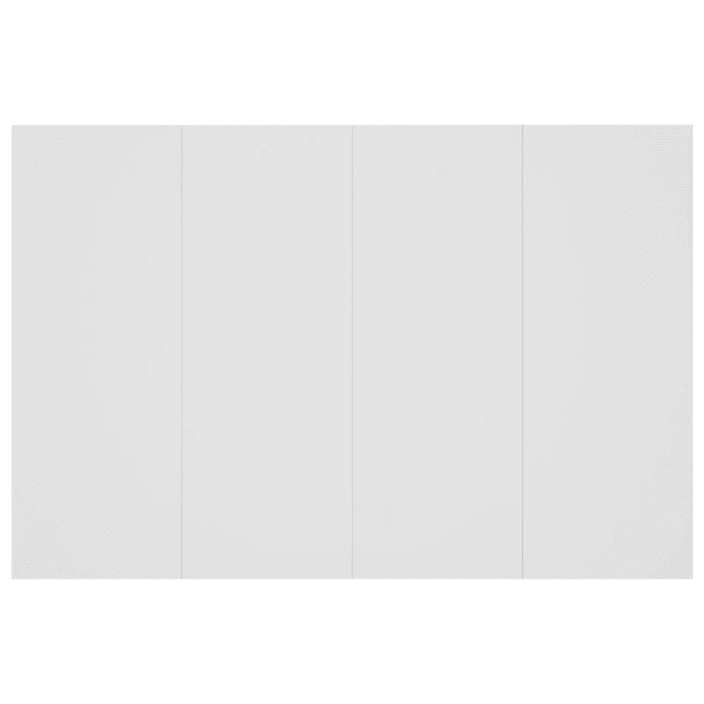 Testiera per Letto con Comodini-Testiera con Contenitore in Legno Multistrato Bianco 900433