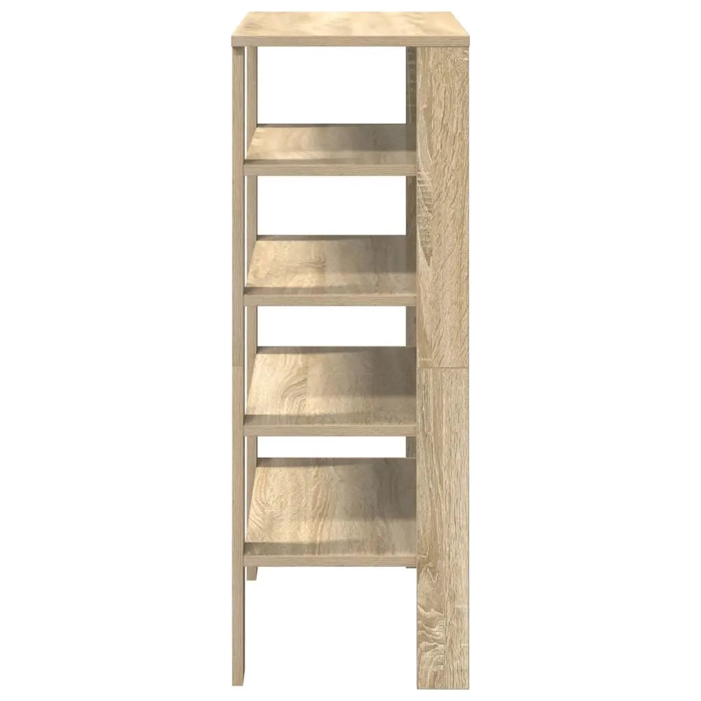 Scarpiera-Scaffale per scarpe Rovere Sonoma 61x32x87,5 cm in Legno Multistrato
