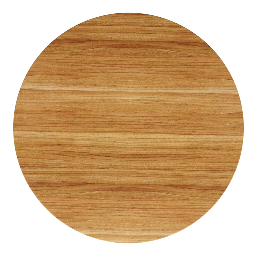 Tavolo da bar rotondo con 4 ripiani e anta scorrevole, per soggiorno e bar, in MDF e metallo, effetto legno, 60 × 60 × 91.6 cm