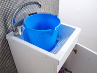 Mobile Lavatoio in ABS 45x50x88 cm 1 Anta Ambrosini Oceano Bianco Opaco