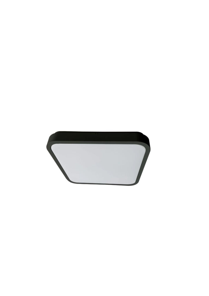 Plafoniera bagno LED quadrata nera 42 cm IP44 36W Rabalux Alenzo