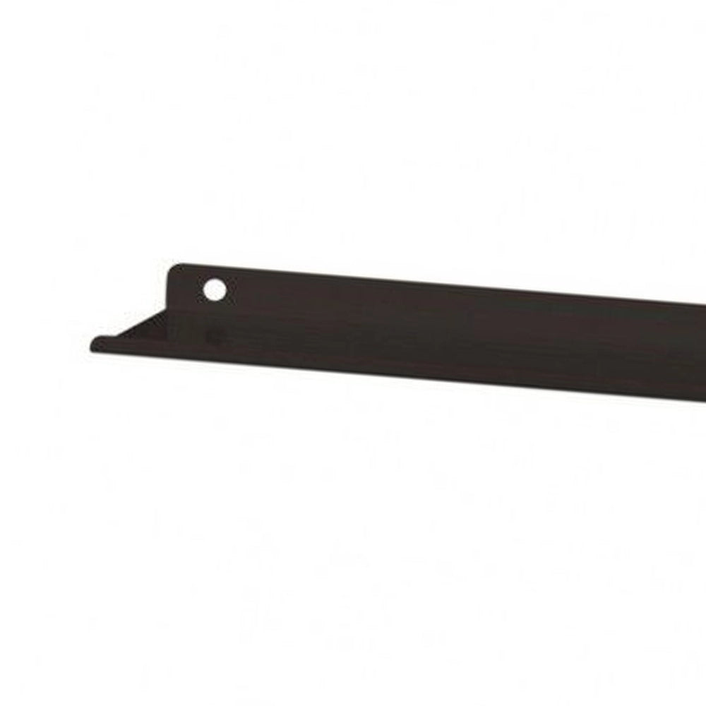 Mensola in alluminio nero opaco