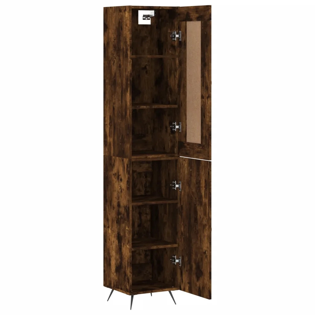 Credenza Rovere Fumo 34,5x34x180 cm in Legno Multistrato 3200110