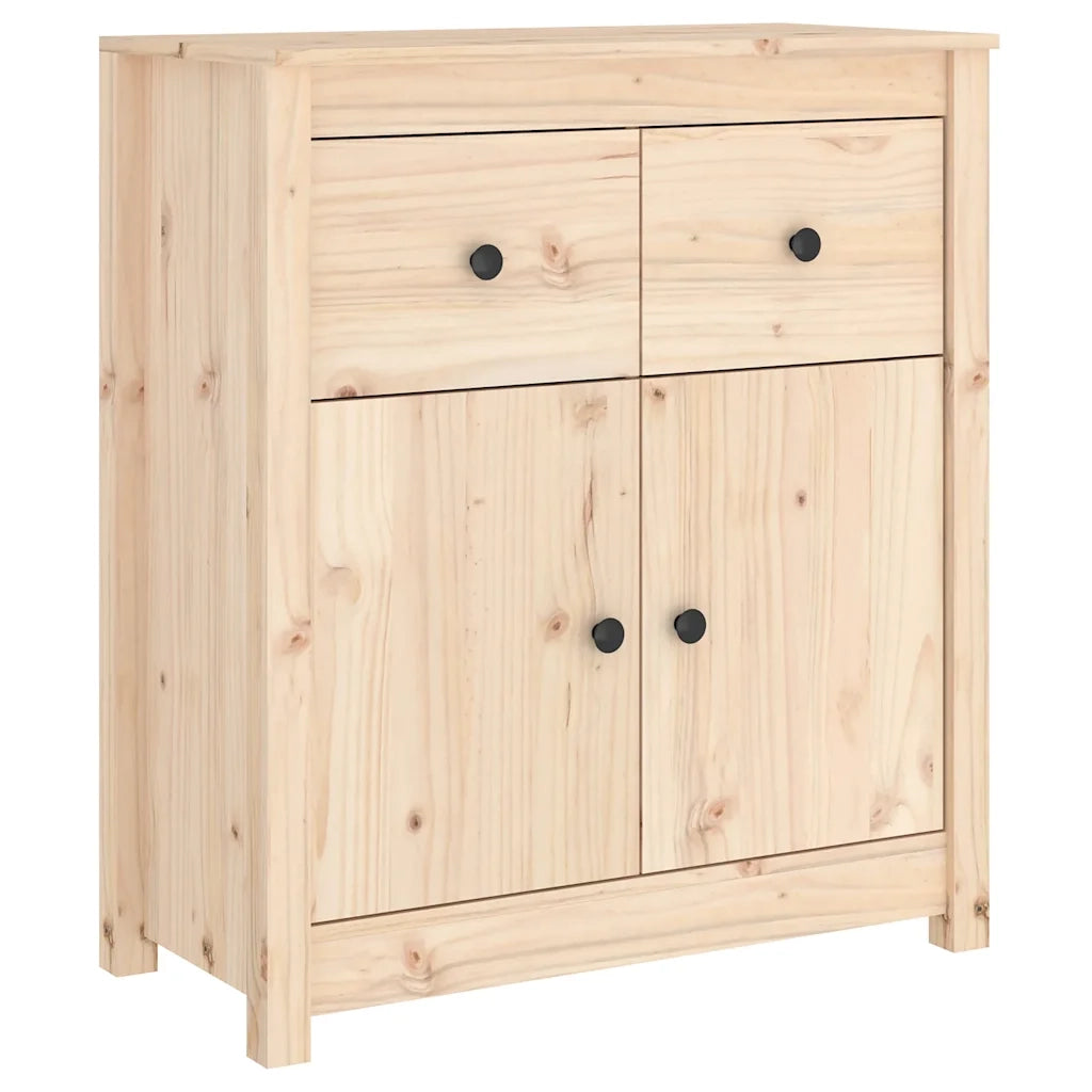 Credenza-Buffet-Armadio da cucina 70x35x80 cm in Legno Massello di Pino
