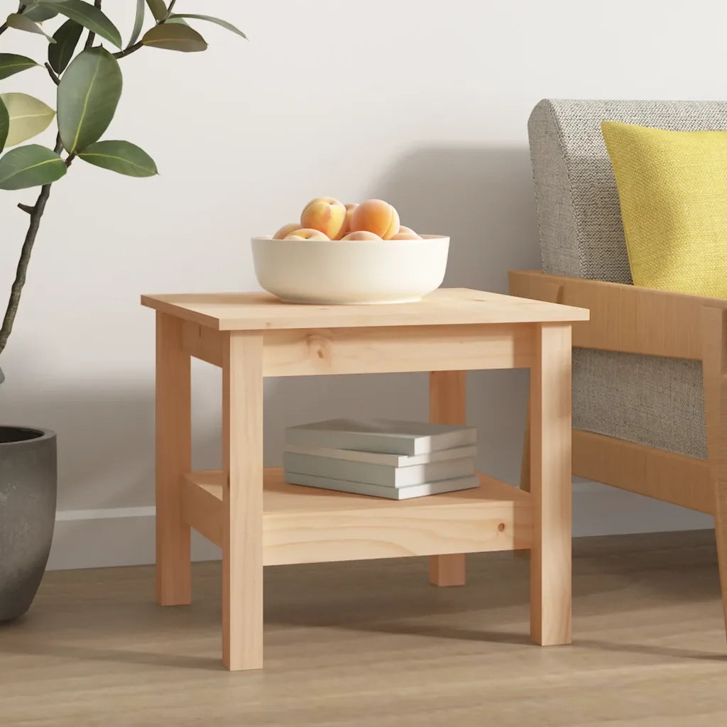 Tavolino da Salotto 45x45x40 cm Legno Massello di Pino cod mxl 22901