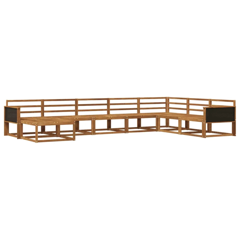 Set di divani da esterno 8 pcs Naturale