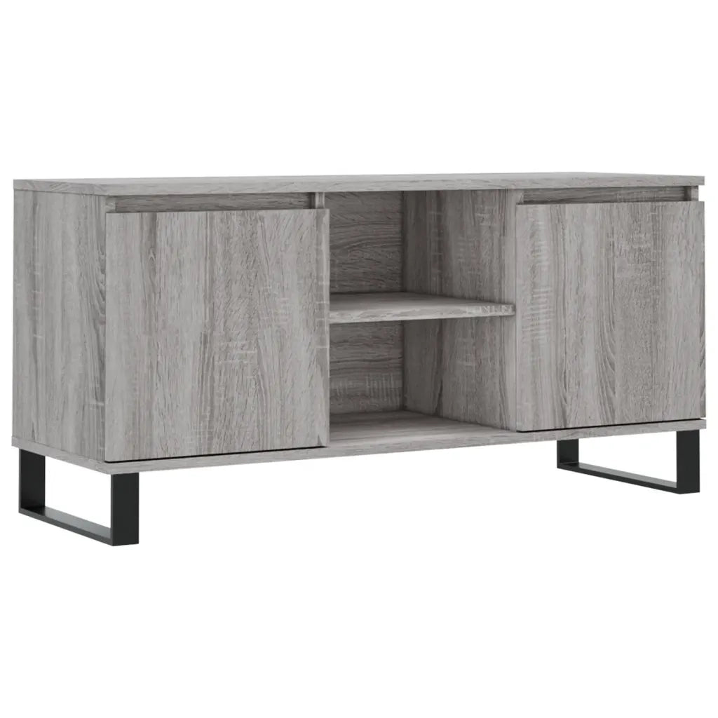Mobile Porta TV-Mobile per TV-Credenza TV Grigio Sonoma 104x35x50 cm in Legno Multistrato 929642